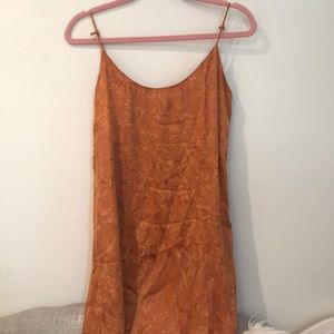 Planet Blue orange tie dye dress